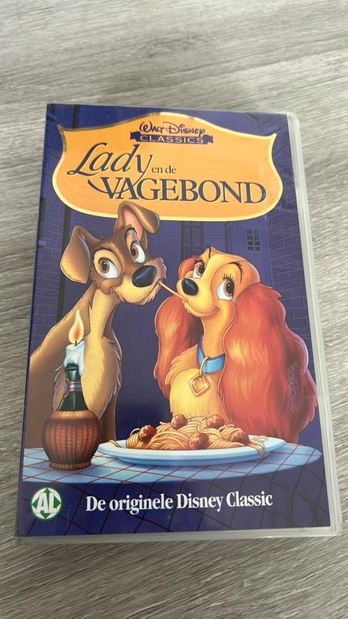 Lady en de Vagebond, Cd's en Dvd's, VHS | Kinderen en Jeugd, Zo goed als nieuw, Tekenfilms en Animatie, Tekenfilm, Alle leeftijden