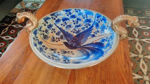 plat à fruits faïencerie Becquet Quaregnon, Antiek en Kunst, Antiek | Wandborden en Tegels, Ophalen