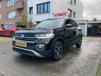 VOLKSWAGEN- T CROSS_AUTOMAAT_vele opties_als nieuw 20.000 KM, Auto's, Volkswagen, T-Cross, Leder en Stof, Zwart, 5 zetels