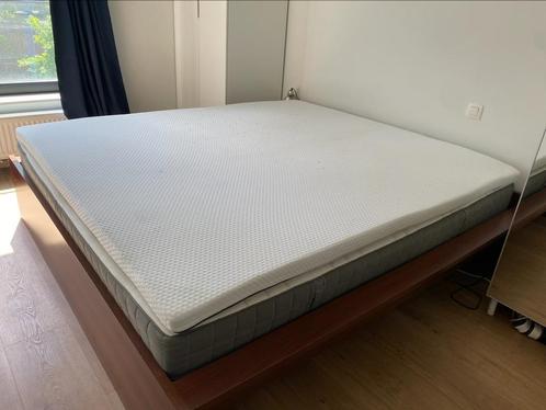 Bed Ikea HAMAR + lattenbodem ( + Matras en topmatras), Huis en Inrichting, Slaapkamer | Matrassen en Bedbodems, Gebruikt, Bedbodem
