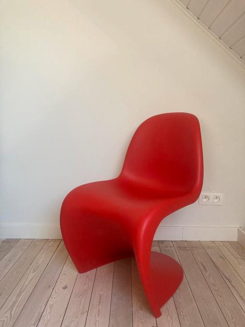 Panton chairs, Huis en Inrichting, Stoelen, Zo goed als nieuw, Vier, Kunststof, Rood, Ophalen