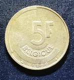 5 frank 1986 FR (variant: E z. streepje) - Boudewijn I, Verzenden, Losse munt