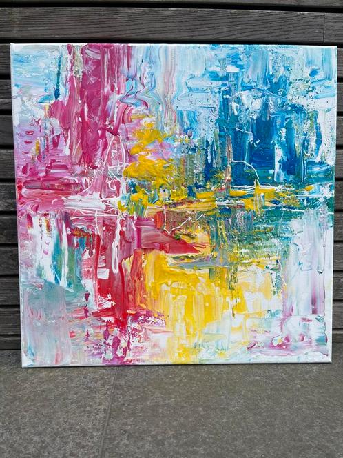 Kleurrijk nieuw abstract schilderij Mk Art, Antiek en Kunst, Kunst | Schilderijen | Abstract, Ophalen