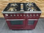 🔥Luxe Boretti Fornuis 90cm bordeaux rood & rvs 2 ovens, Elektronische apparatuur, Fornuizen, 60 cm of meer, Ophalen of Verzenden