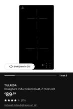 Cuisinière à induction portable 2 zones - verre fissuré, Enlèvement, Utilisé, Induction, 3 zones de cuisson ou moins