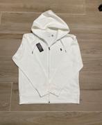 Sweat à capuche zippé Ralph Lauren - Nouveau - Blanc - M, Neuf, Enlèvement ou Envoi, Polo Ralph Lauren, Blanc