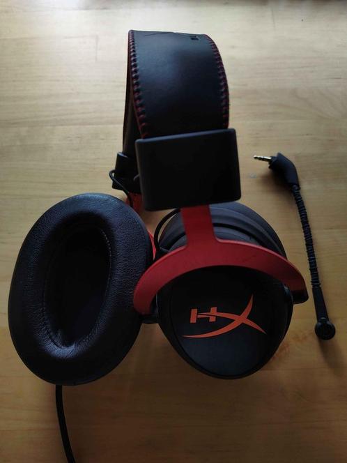 HyperX Cloud II, Informatique & Logiciels, Casques micro, Comme neuf, Over-ear, Filaire, Casque gamer, Fonction muet du microphone