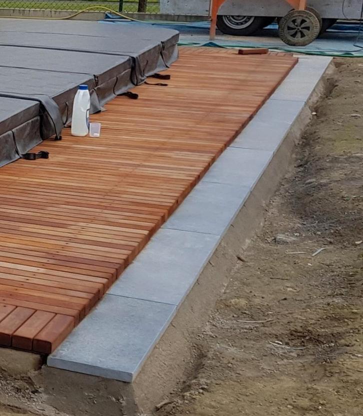 Vietnamese blauwe steen, Tuin en Terras, Tegels en Klinkers, Gebruikt, Ophalen