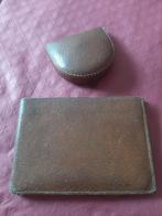 Vintage leren portefeuille, Handtassen en Accessoires, Portemonnees, Ophalen of Verzenden, Bruin, Leder