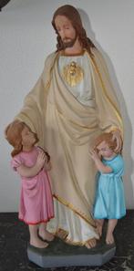 Jésus avec deux enfants, 54 cm de haut, ., Antiquités & Art, Enlèvement ou Envoi