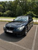 Bmw e61 520D, Achterwielaandrijving, Blauw, Leder, Bruin