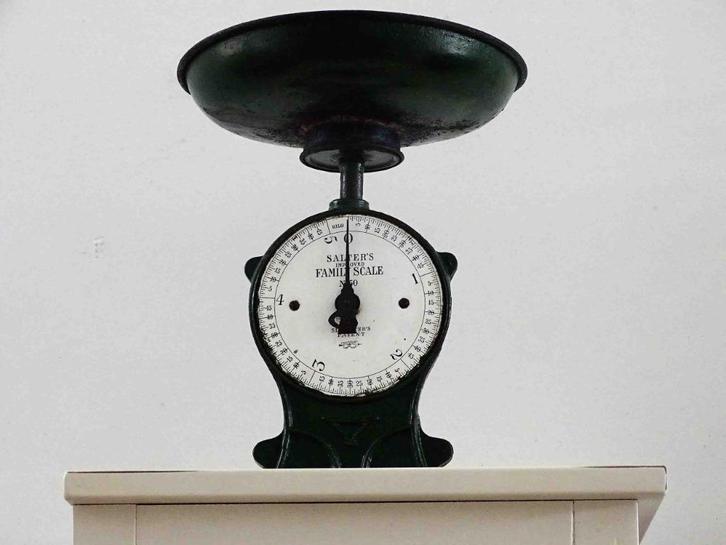 Weegschaal, Salter's, Antiek en Kunst, Antiek | Keukengerei, Ophalen of Verzenden