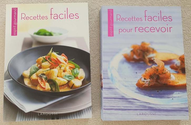 Recettes faciles + Recettes pour recevoir - Larousse - NEUF, Boeken, Kookboeken, Nieuw, Europa, Ophalen