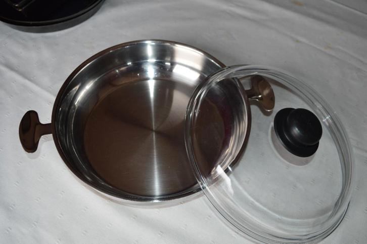 plats a cuisinés, Maison & Meubles, Cuisine | Casseroles & Poêles, Utilisé, Autres types, Inox, Plaques à induction, Enlèvement