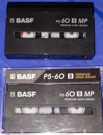 BASF P5-60 videocassette MP - 2 stuks Nieuw!, CD & DVD, Cassettes audio, Enlèvement ou Envoi, Neuf, dans son emballage