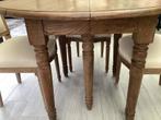 Landelijke eiken uitrekbare tafel., Huis en Inrichting, Ophalen, Gebruikt, Landelijk