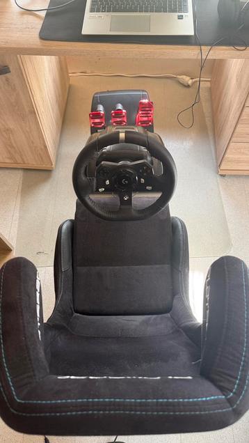 Logitech G920 Stuur + Pedalen met upgrade, Enlèvement ou Envoi, Comme neuf, Volant ou Accessoire de sport, Xbox One