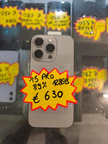 iPhone 15 pro 128gb Garantie  beschikbaar voor biedingen