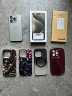 Apple iPhone 15 Pro Titanium Grey 128GB In Sublieme Staat!!, Telecommunicatie, Mobiele telefoons | Apple iPhone, Ophalen, 128 GB
