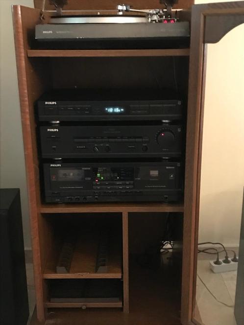 Hifi keten Philips, Audio, Tv en Foto, Stereoketens, Gebruikt, Cassettedeck, Tuner of Radio, Speakers, Philips, Losse componenten