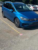 VW Touran 2.0 TDi R line DSG 55.000Km, Auto's, Automaat, Monovolume, Blauw, Alcantara