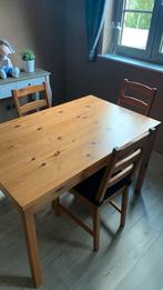 Tafel met 4 stoelen, Huis en Inrichting, Ophalen, Gebruikt, 4 tot 6 stoelen