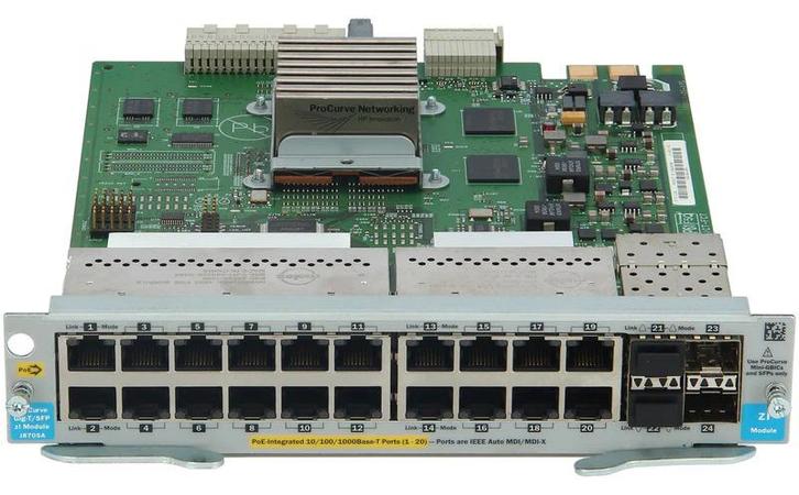 HP ProCurve ZL 20-Port PoE 1G 4x SFP J8705A, Computers en Software, Netwerk switches
