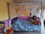 Lit baldaquin, Maison & Meubles, 140 cm, Enlèvement, Utilisé, Deux personnes