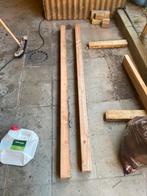 2 douglas palen 6,5 x 6.5 x 180, Doe-het-zelf en Bouw, Hout en Planken, Ophalen, Zo goed als nieuw