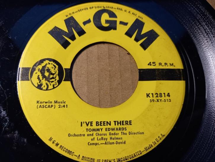 Tommy Edwards ‎– I've Been There / I Looked At Heaven '7, Cd's en Dvd's, Vinyl Singles, Gebruikt, Single, Pop, 7 inch, Ophalen of Verzenden