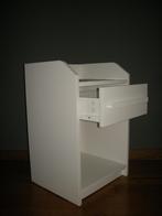 HAUGA Nachtkastje Ikea wit - als nieuw, Neuf, Moins de 45 cm, Enlèvement, 55 à 70 cm