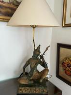 Bronzen Thaise Tafellamp Prins Phra Aphai Mani/Jakhee, Enlèvement, Comme neuf, 75 cm ou plus