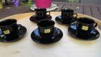 Arcoroc 5 zwarte espresso kopjes, Ophalen, Nieuw, Kop(pen) en/of Schotel(s)