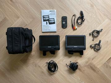 Lecteur DVD portable avec deux écrans numériques. MEDION.  beschikbaar voor biedingen