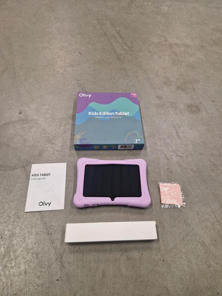 Olvy Kindertablet - 96GB - Ouder Control App - 7 Inch, Computers en Software, Android Tablets, Zo goed als nieuw, 8 inch, 64 GB