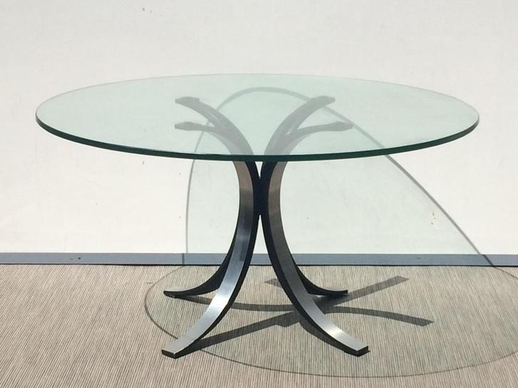 Vintage T69 by Osvaldo Borsani for Tecno hoge tafel XXL, Huis en Inrichting, Tafels | Eettafels, Gebruikt, 100 tot 150 cm, Vijf personen of meer