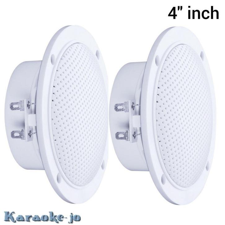 Vochtbestendige plafond luidspreker set 4 inch 60 Watt, Audio, Tv en Foto, Luidsprekerboxen, Nieuw, Front, Rear of Stereo speakers