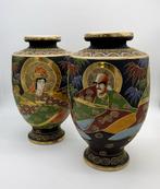 Paire de vases Satsuma, Antiquités & Art, Enlèvement ou Envoi