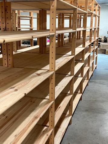 Houten rekken gelijkaardig ikea IVAR, Huis en Inrichting, Kasten | Stellingkasten, Ophalen, Zo goed als nieuw