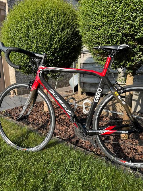 Johan museeuw MC2 - Shimano 105 - Garmin - Carbon - L, Fietsen en Brommers, Fietsen | Racefietsen, Zo goed als nieuw, Heren, Meer dan 20 versnellingen