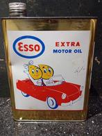 Vintage olieblik ESSO Extra Motor Oil, Ophalen of Verzenden, Zo goed als nieuw, Verpakking