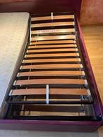 Dubbel bed met lattenbodem en matras, Huis en Inrichting, Slaapkamer | Matrassen en Bedbodems, Ophalen, Gebruikt, Tweepersoons