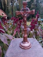 Rood Koper kruisbeeld /antiek/ jmpc belgium, Antiek en Kunst, Ophalen of Verzenden