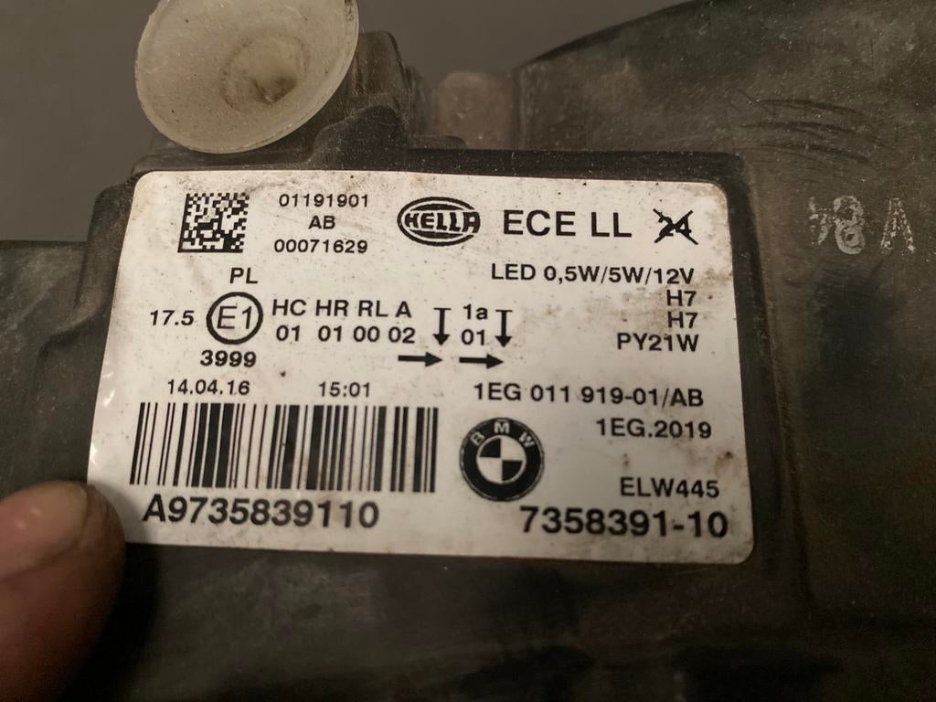 Phare BMW F20 F21 7358391, Enlèvement, Utilisé, BMW