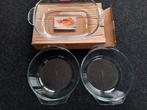 3 glazen komen voor gebruik oven, micro oven, of salades, Enlèvement