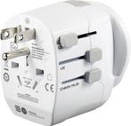 Universele reisstekker met 2 USB-poorten – Nieuw, ongebruikt, Ophalen, Nieuw, Stekker