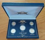 USA 2000 - 5 Pieces 24Kt Gold Plated Coin Set in Box, Timbres & Monnaies, Monnaies | Amérique, Série, Envoi, Amérique du Nord
