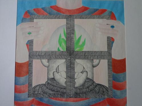 surrealistische tekening/gemengde techniek Leo Jinssen 1972, Antiek en Kunst, Kunst | Tekeningen en Fotografie, Ophalen of Verzenden