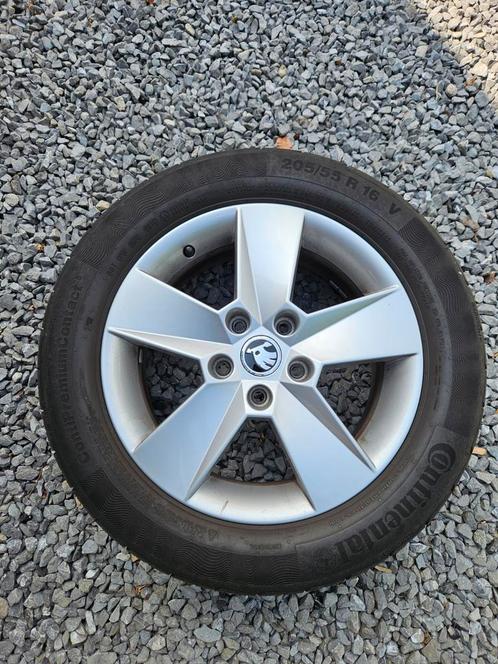 16 inch velgen met zo goed als nieuwe banden 205/55/R16, Auto-onderdelen, Banden en Velgen, Band(en), Zomerbanden, 16 inch, Gebruikt