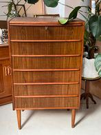 Commode/Chiffonnier vintage scandinave 60’s, Maison & Meubles, Enlèvement, Utilisé